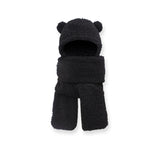 Hats - EVERAU® Hat Scarf And Gloves 3 In 1 Cute Bear Plush Hat