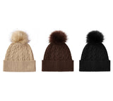 EVERAU® Soft Wool Blend Pom Pom Beanie Conira Hat EVERAU