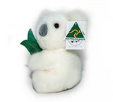 Aussie Bush Toys Australian Made White Koala With Gum 7" Soft Toy Aussie Bush Toys