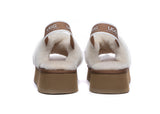 Slides - AUSTRALIAN SHEPHERD® UGG Women Crossover Platform Fluffy Slides Aditi
