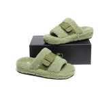 Slides - Curly Sheepskin Wool Slides Women Croft