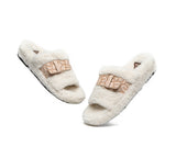 Slides - Curly Sheepskin Wool Slides Women Croft