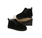 UGG Boots - Australian Shepherd® UGG Boots Men Sheepskin Wool Ankle Lace Up Casual Leonard