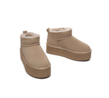 UGG Boots - AUSTRALIAN SHEPHERD® UGG Sheepskin Wool Ankle Boots Ultra Platform Saylor