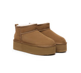 UGG Boots - AUSTRALIAN SHEPHERD® UGG Sheepskin Wool Ankle Boots Ultra Platform Saylor