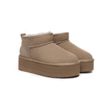 UGG Boots - AUSTRALIAN SHEPHERD® UGG Sheepskin Wool Ankle Boots Ultra Platform Saylor