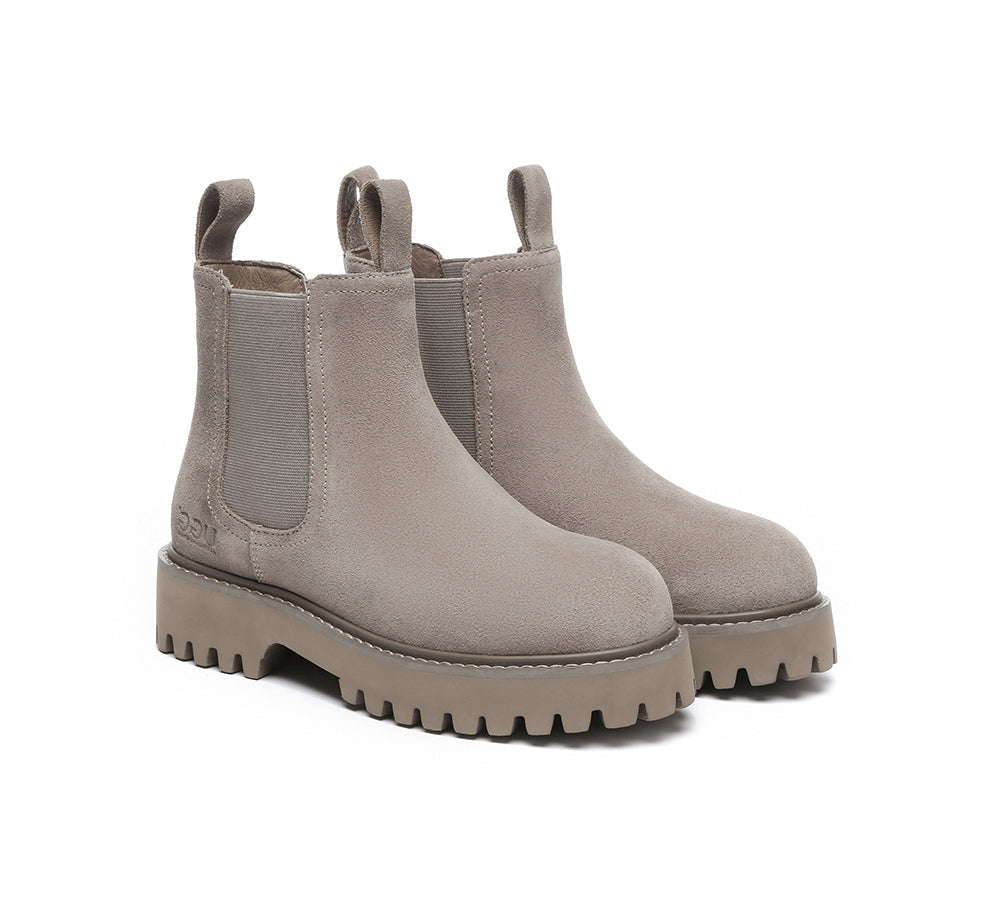 AUSTRALIAN SHEPHERD® UGG Sheepskin Wool Chelsea Chunky Boots
