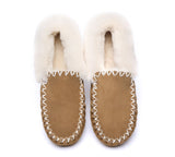 UGG Slippers - Ankle Sheepskin Slippers Mens Popo Moccasins Big Size