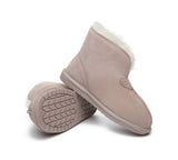 UGG Slippers - AS UGG Unisex Ankle Slipper Parker Double-face Sheepskin