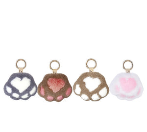 Accessories - Fluffy Cat Paw Keyring