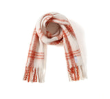 Accessories - Soft Checked Fringed Scarf