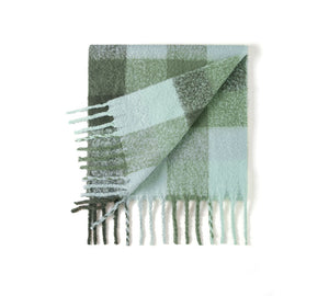 Accessories - Soft Checked Plaid Shawls