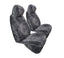 Tarramarra Sheepskin 24MM Car Front Seat Covers Charcoal Air Bag Safe