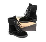 Fashion Boots - AS UGG Women Fashion Chunky Boots Mina