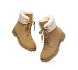 Fashion Boots - AS UGG Women Fashion Chunky Boots Mina