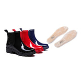 Fashion Boots - Rainboots, Ankle Gumboots Women Vivily With Wool Insole