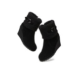 Fashion Boots - Zipper Sheepskin Shearling Wedge Fashion Boots Women Joanna