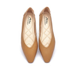 Flats - Pointed Toe Leather Ballet Flats Women Everly