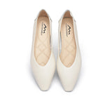 Flats - Pointed Toe Leather Ballet Flats Women Everly