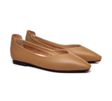 Flats - Pointed Toe Leather Ballet Flats Women Everly