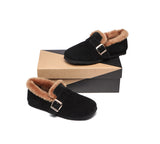 Flats - Shearling Lined Suede Loafer Women Mona