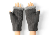 Gloves - Fingerless Double-layer Ultra Plush Knit Gloves