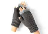 Gloves - Fingerless Double-layer Ultra Plush Knit Gloves