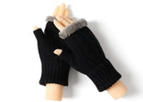 Gloves - Fingerless Double-layer Ultra Plush Knit Gloves