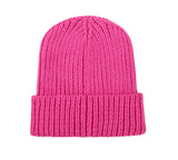 Hats - Hot Pink Knit Beanie