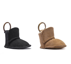 Keyring - UGG Boot Sheepskin Wool Bootie Keyring