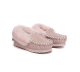 Kids Shoes - Kids Ankle Sheepskin Slipper Popo Moccasin