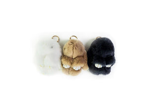 Cute Plush Bunny Keyrings (667612905530)