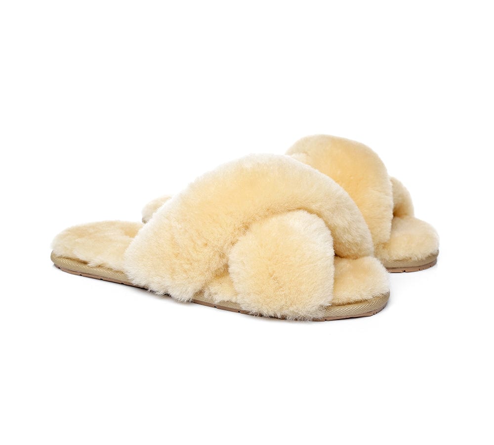 ◆もこもこ癒し系 ◆UGG EXPRESS Crossover Fluffy Slides Linty AUSTRALIAN SHEPHERD® UGG Women Crossover Fluffy Slides Linty