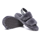 Slides - AS UGG Slingback Fluffy Slides Women Lonnie