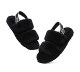 Slides - AS UGG Slingback Fluffy Slides Women Lonnie