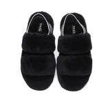 Slides - AS UGG Slingback Fluffy Slides Women Lonnie