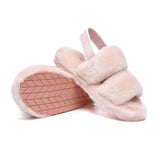 Slides - AS UGG Slingback Fluffy Slides Women Lonnie