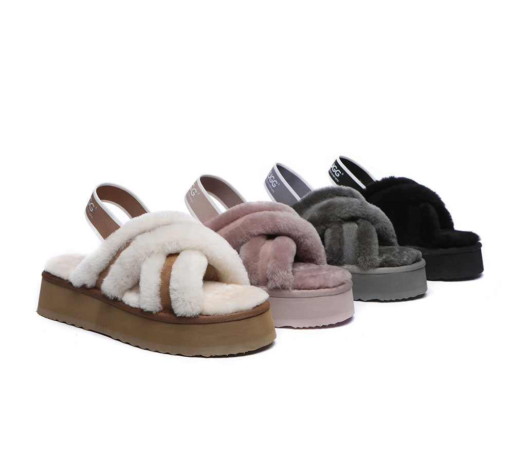 Fluffy Slides Washing Uggs Slippers Fluffy Platform Uggs