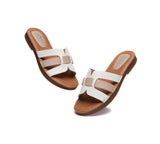 Slides - Ultra Soft Open Toe Woven Flat Sandals Women Sandals