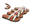 Women Flat Slides Open Toe Woven Ultra Soft Sandals