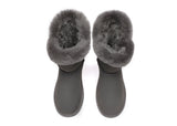 UGG Boots - AS UGG Women Short Boots Talia Sheepskin Horn Toggle Closure