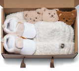 UGG Boots - Baby Booties Gift Set With Shearling Bear Beanie And Scarf