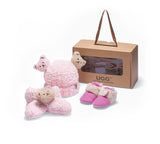 UGG Boots - Baby Booties Gift Set With Shearling Bear Beanie And Scarf