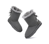 UGG Boots - Double Baily Short Back Bow Sheepskin Women Boots