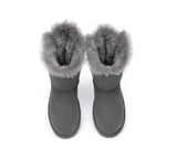 UGG Boots - Double Baily Short Back Bow Sheepskin Women Boots