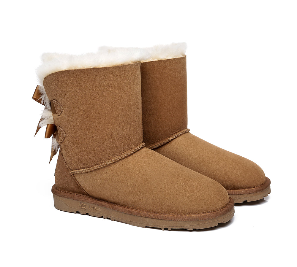 orange uggs with bows