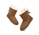 UGG Boots - Double Baily Short Back Bow Sheepskin Women Boots