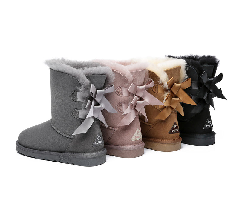 Ugg boots fashion double bow