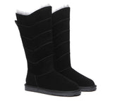 UGG Boots - Premium Australian Sheepskin Knee High Zipper Boots Women Swanston 5 Panel