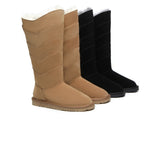 UGG Boots - Premium Australian Sheepskin Knee High Zipper Boots Women Swanston 5 Panel